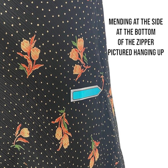 90s Y2K Moda Intl Babydoll Dress | Black Rose | USA | Fairy Grunge Whimsigoth - Picture 9 of 15